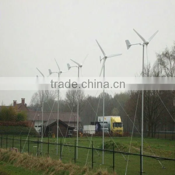 500W 24V Rooftop Permanent Magnet Wind Turbine for Residential Use