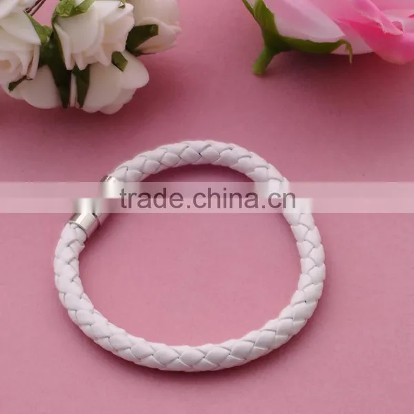 Antique Classical Leather Bracelet Alloy Button Jewelry Nnisex Multicolor Trendy Wholesale Leather Bracelet/ photo-5
