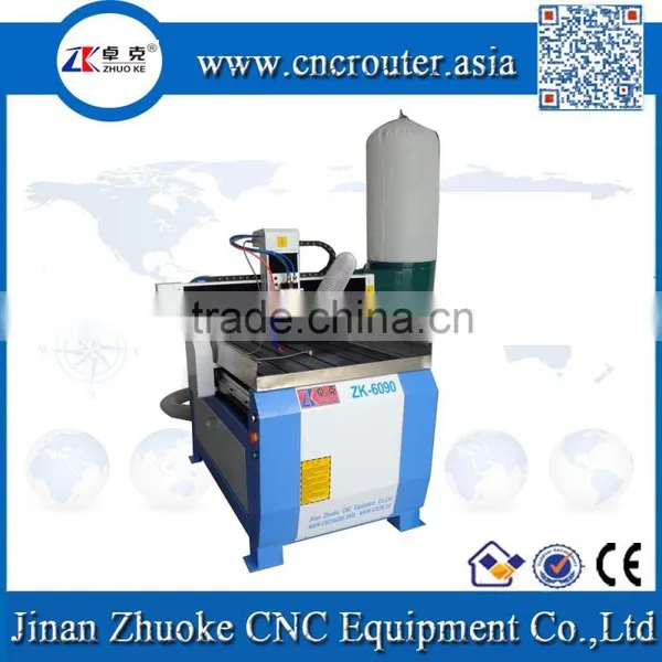 1.5KW Water Cooling Spindle Metal CNC Router Machine ZK-6090 With Dust Collector Of PCI NcStudio Controller photo-3