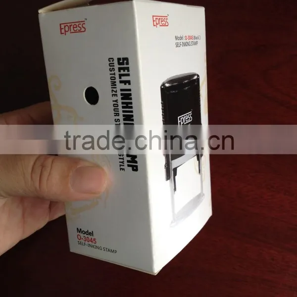 China Suppliers Custom Oval Self Inking Stamp With Black Ink Cartridge photo-5