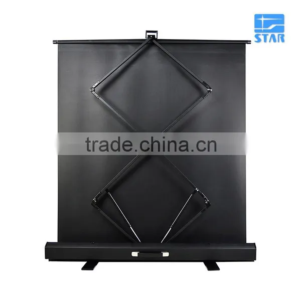 60" 4:3 Easy Carry Assembling Portable Floor Up Projection Screen - Pull Up Floor Projector Screen for Flow of Cinema Theater photo-3