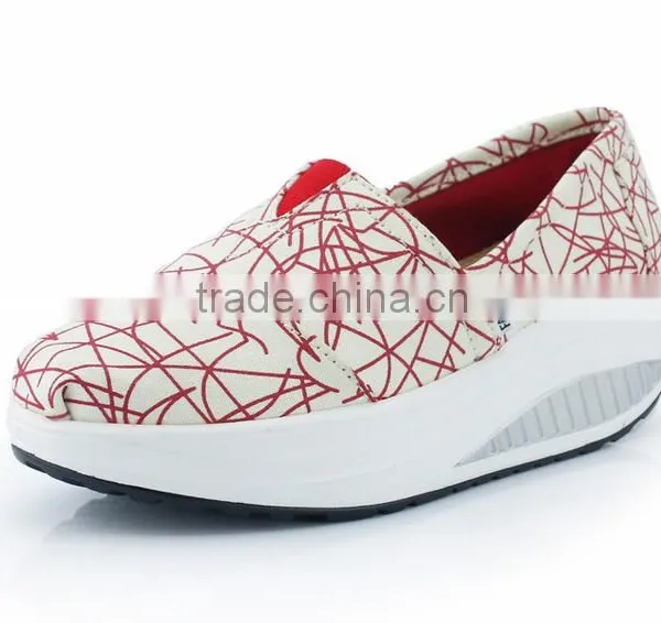 High Heel Canvas Shoes Japan Hot photo-3