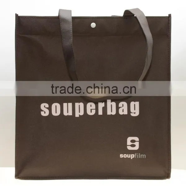 Non-Woven Two-Tone Shopper Tote Bag photo-4