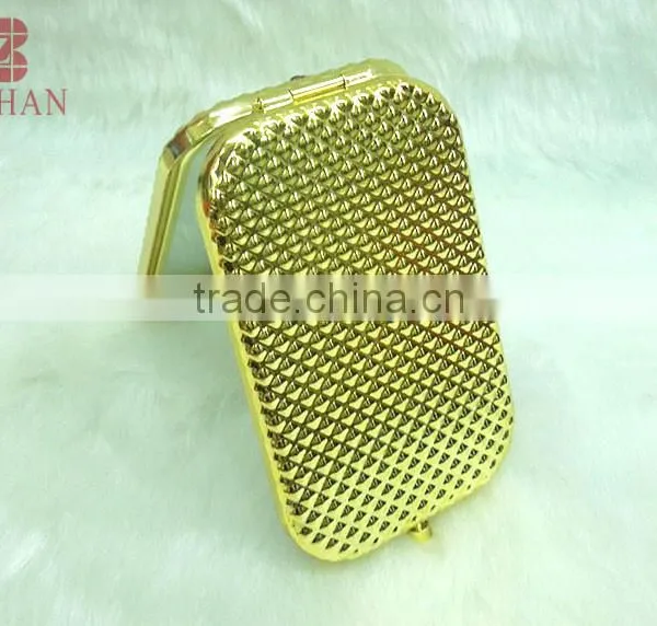 Metal Souvenir Gold Swan Rhinestone Mirror/antique Gold Swan Makeup Mirror/promotional Gift Gold Swan Compact Mirror photo-4