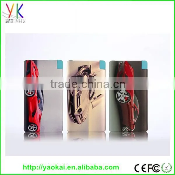 2016 3000mah Shenzhen Factory Ultra Slim Credit Card Power Bank photo-3