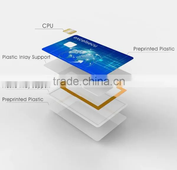 ESECU High Security Dual Interface LCD Display Smart Card for Credential Application photo-4