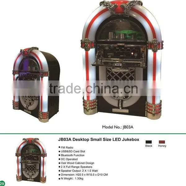 Desktop Jukebox Speaker With Bluetooth FM Radio for Christmas Gift / Birthday Gift / Father's Day Gift / Music Gift photo-3