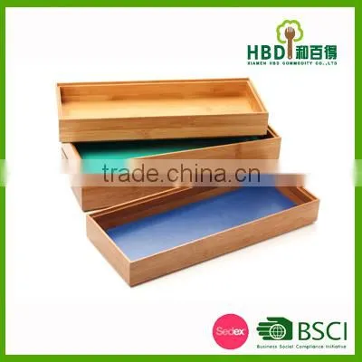 Bamboo Knife and Fork Tray Wooden Cutlery Tray