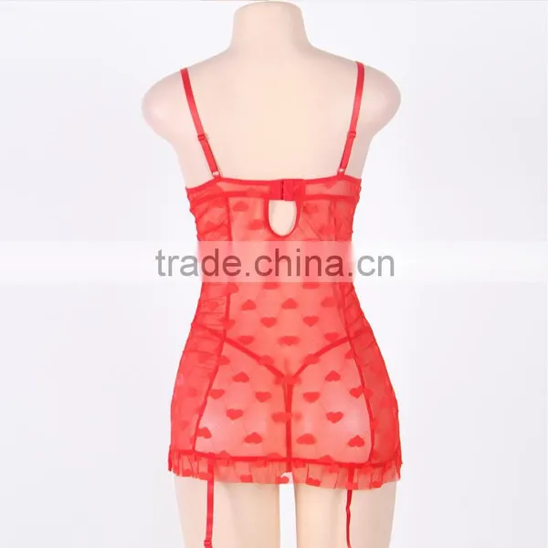 2016 In Stock Transparent Sexy Plus Size Lingerie photo-5
