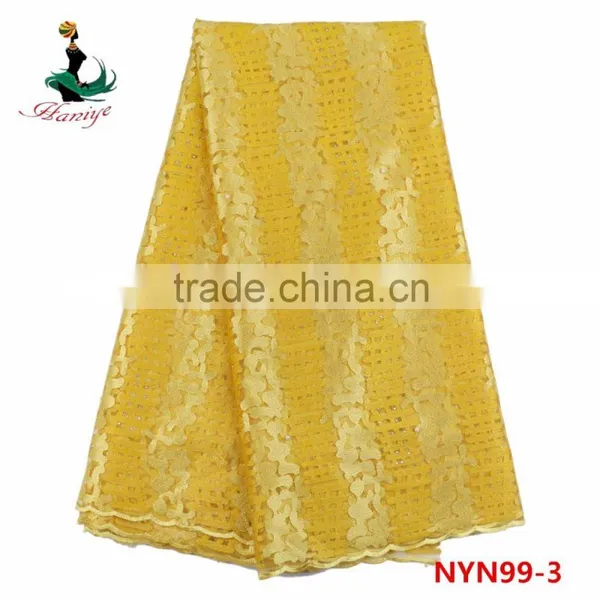 African Tulle Lace Embroidery NYN99 Textiles Tulle Net French Lace Fabric photo-6