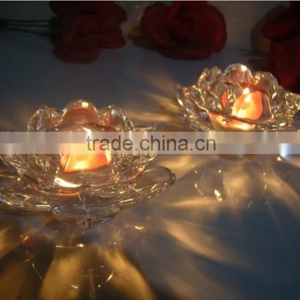 Crystal Glass Lotus for Candle