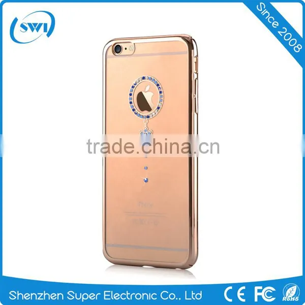 360 Degree Full Protective Crystal Bling Diamonds Clear Transparent PC Phone Shell Cover Case Skin For IPhone 6 6S Plus photo-3