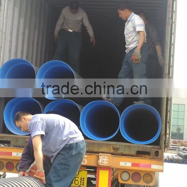 Plastic DWC (double Wall Corrugated ) Drainage Pipe photo-5