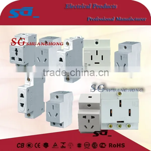 AC30 Din Rail Mounted Universal or Multiple Power Modular Socket 10/16amp photo-5