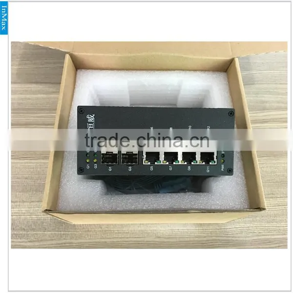 4x1000M FX(SFP Slot) + 8x10/100/1000MBase TX Full Gigabit Industrial Switch IP-Camera, Intelligent Transportation I712A photo-5
