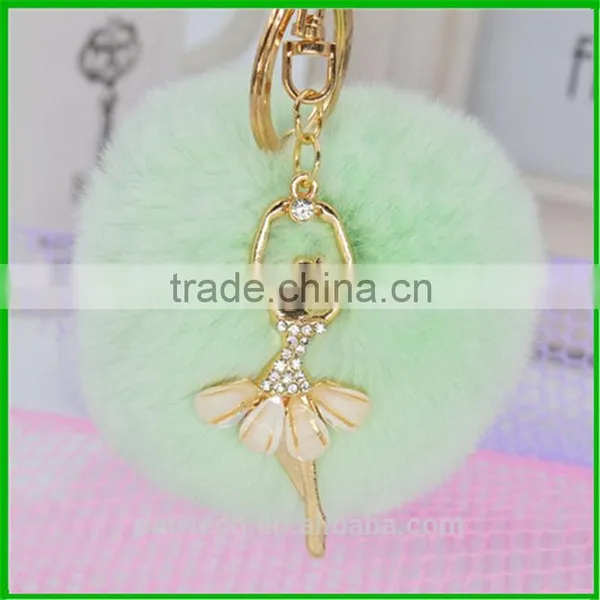 2017 Popular Custom Fur Ball Key Chain Cool Keychains photo-2