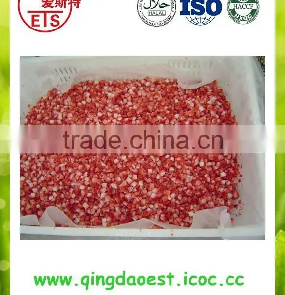 For Export Organic Frozen IQF Strawberry Dice and Cube photo-5
