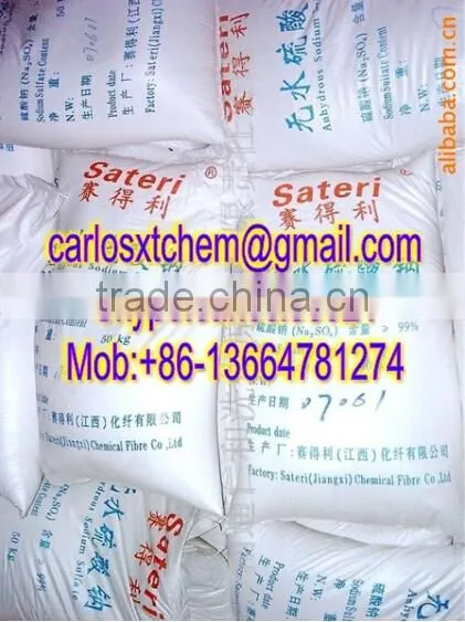 Sodium Sulphate Anhydrous 99% Sateri Brand ,Na2so4 ,Sateri Anhydrous Sodium Sulphate ,Sateri Sodium Sulphate Anhydrous
