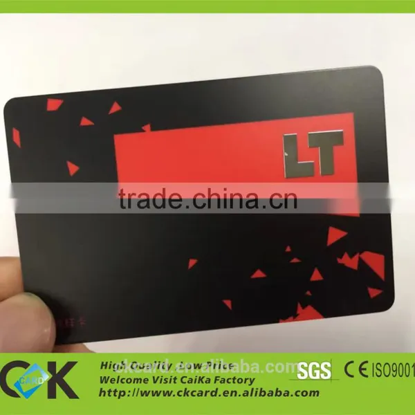 Patched Metal Logo Pvc Card From China Golden Manufacturer photo-2