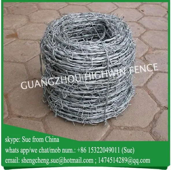 Single Strand Double Twist Barb Wire Fencing Galvanized photo-2