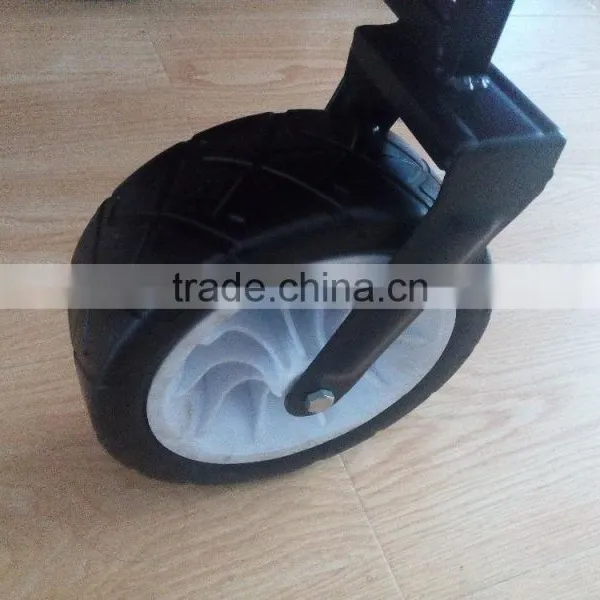Wide Wheel Plastic Rim PU Wheel for Folding Wagon photo-3