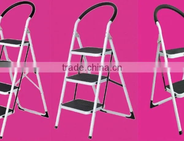 2 Tread Non Slip Folding Step Ladder Kitchen Stool New photo-5