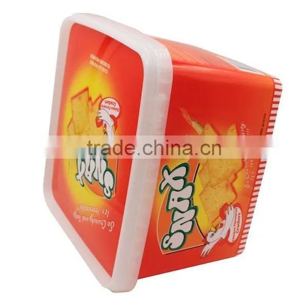 3.5L IML Plastic Cookie Box /Biscuit Container,Certificate Pet Food Containers photo-6
