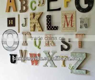Wooden Alphabet Letters DIY Manual Process Letters Laser Cutting Letters Can Be Customized photo-3