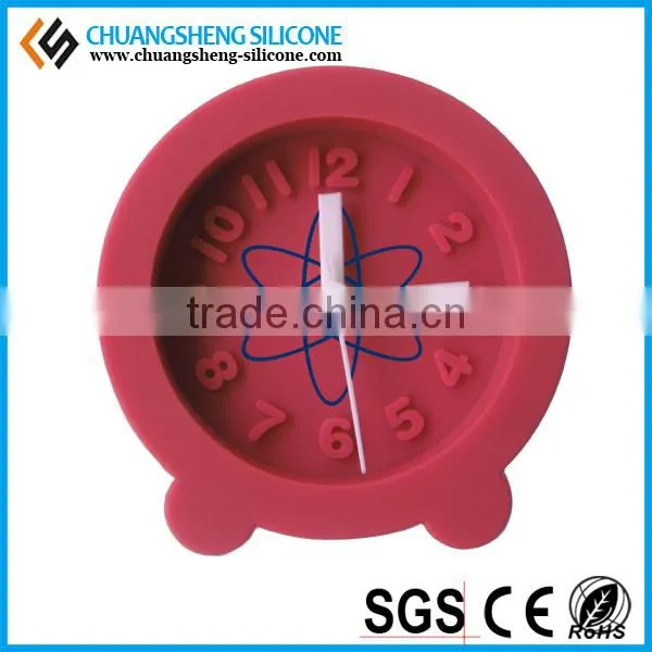 Round Shaped Candy Color Silicone Alarm Clock photo-2