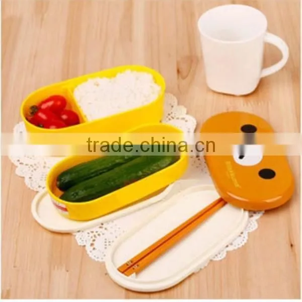 Portable Cute Bear Plastic Lunch Box,Storage Boxes Food Storage/Food Bento Box,CUSTOM Hot New Product for 2015 photo-2