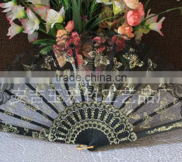 Spanish Style Lace Plastic Hand Fan photo-2