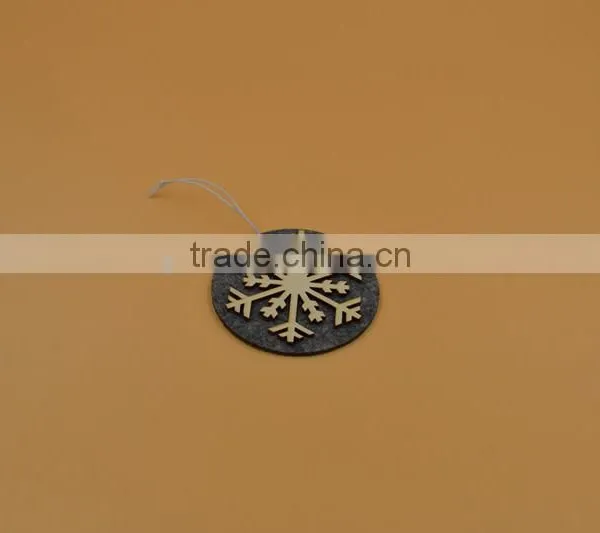 Wooden Christmas Tree Decoration,Non-woven Hanger photo-2