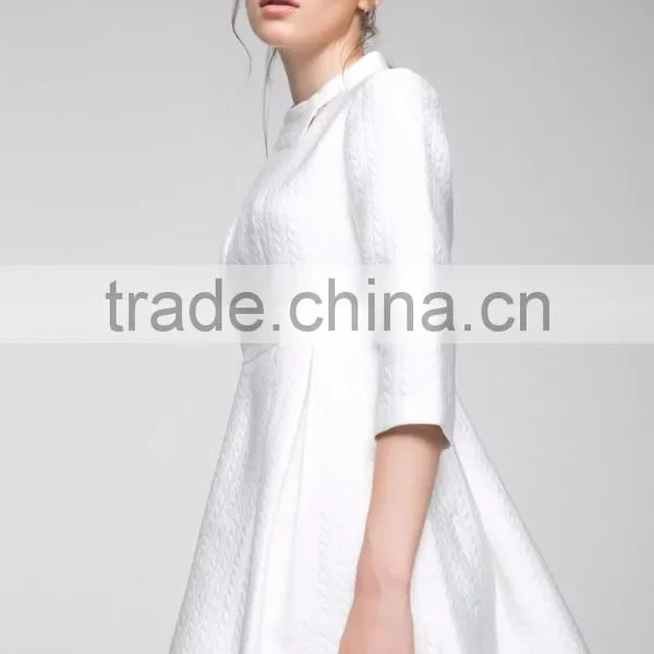 Sell Latest Woman Dress Design Fashion Floral Printed Autumn Winter Custom Business Office Formal Lady Dresses With Sleeves photo-6