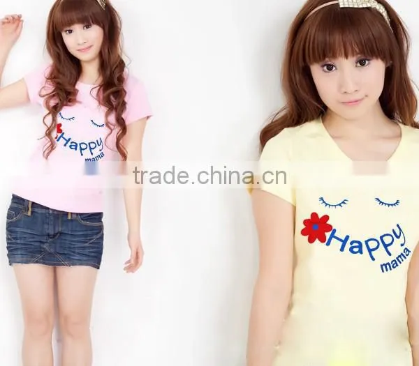 Print Custom Fashion Ladies Basic T-shirt Design Wholesale China Cabbage Price Come on photo-3
