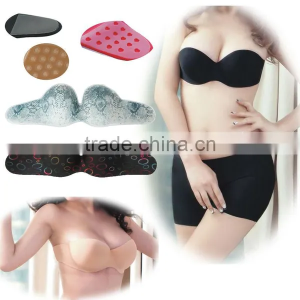 2015 Sexy Girl Strapless Seamless Invisible One-piece Nude Nipple Bra photo-2