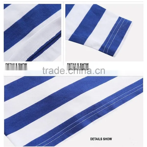 Custom Kids Striped Sleeves t Shirt Wholesale photo-4