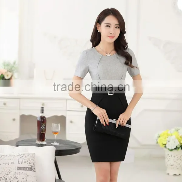 2017 Spring Summer Latest Designs Short Sleeve Dress Fat Ladies Western Dress for Lady photo-2
