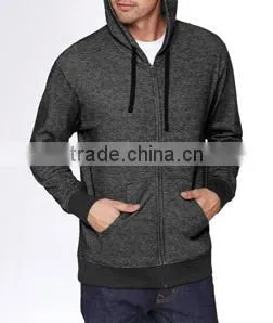 Next Level Apparel Unisex Denim Fleece Full-Zip Hoody - Made From 52% Cotton and 48% Polyester Heathered Fleece photo-3