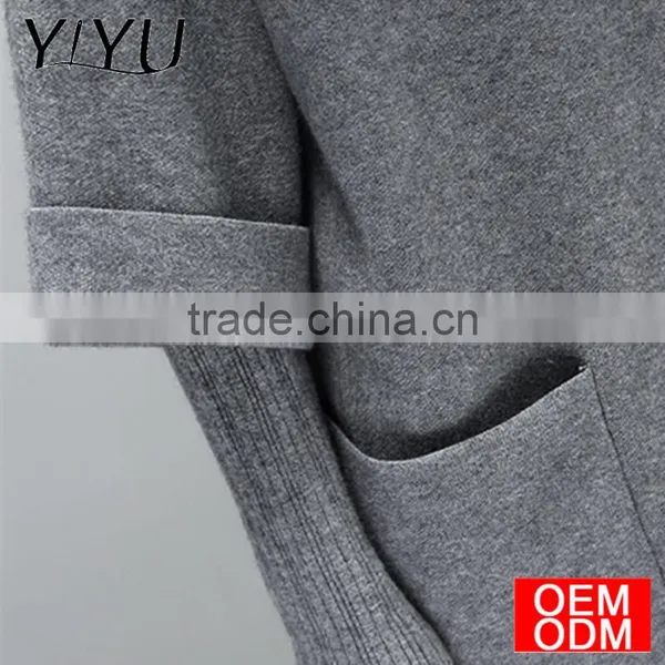 2017 New Autumn Long Women Sweater Loose Large Size Stitching Fake Two Pieces Of Sweater Pullover Sweater Dress photo-3