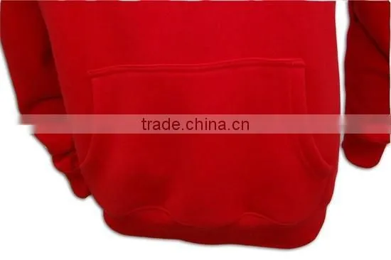 Lastest Product Best Price Full Printing Plain Red Pullover Hoodie photo-4