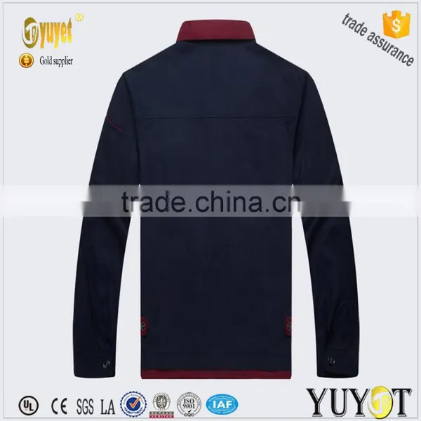 Cheap Contrast Color Professional Mechanic Work Uniforms photo-2