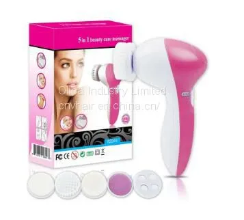 CNV 5 in 1 Facial Face and Body Cleansing Brush and Massager,Multi-Function Portable Facial Skin Care