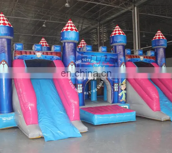 Hot Inflatable Slide House Bounce/Jumping Bouncy Castle With Double Lane Slide photo-3