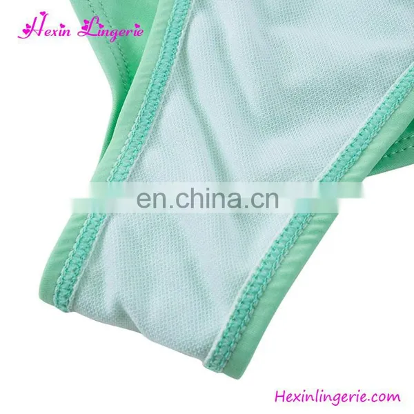 Summer Green v Neck Two Piece Floral High Waist Custom Printed Swimsuit photo-5