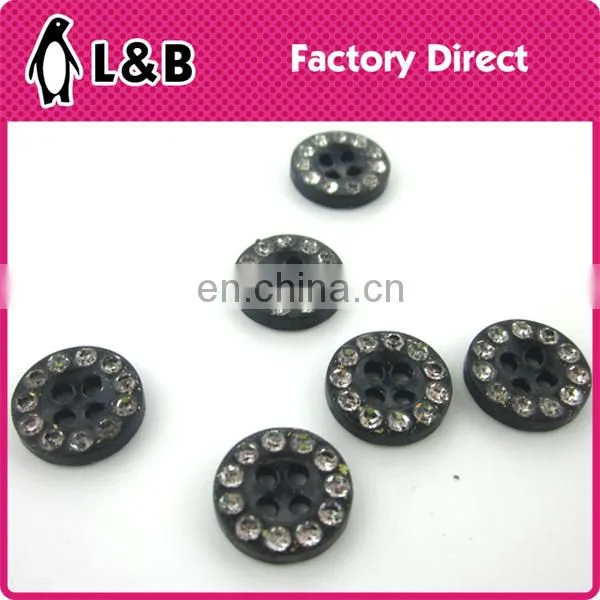 20L Decorative Plastic Clothing Button Rhinestone Crystal Button photo-5