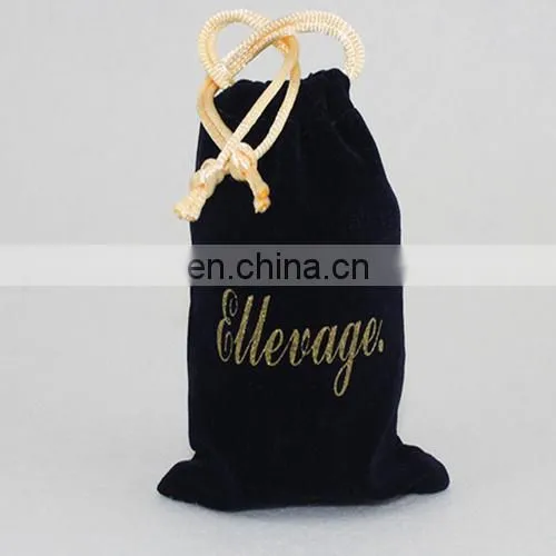 Custom Logo Printed Velvet Gift Pouch For Sunglasses