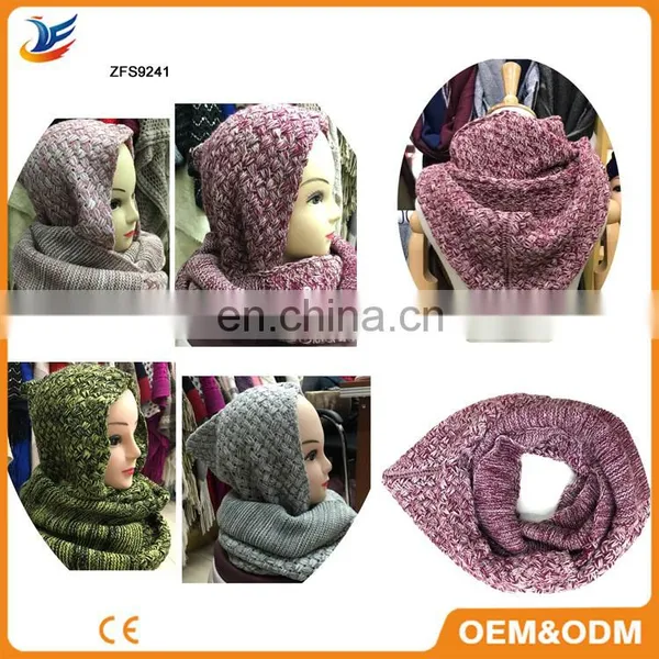 Eco-Friendly Knit Hooded Scarf of Good Seals photo-6