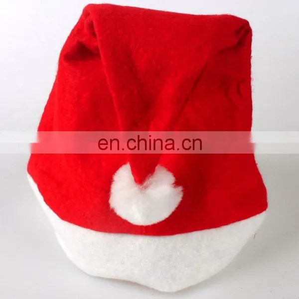 Beautiful Red Plush Christmas Hat/Plush Santa Hat/Plush Christmas Decoration photo-2