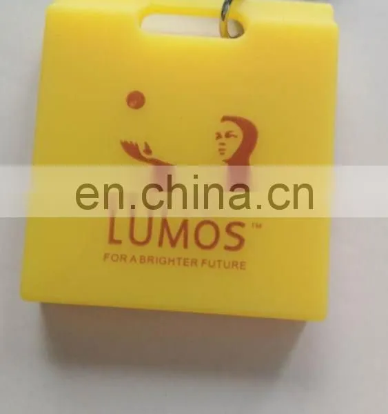 2017 3d OEM Custom LOGO Soft Silicone Rubber Box Shaped Keychain photo-2