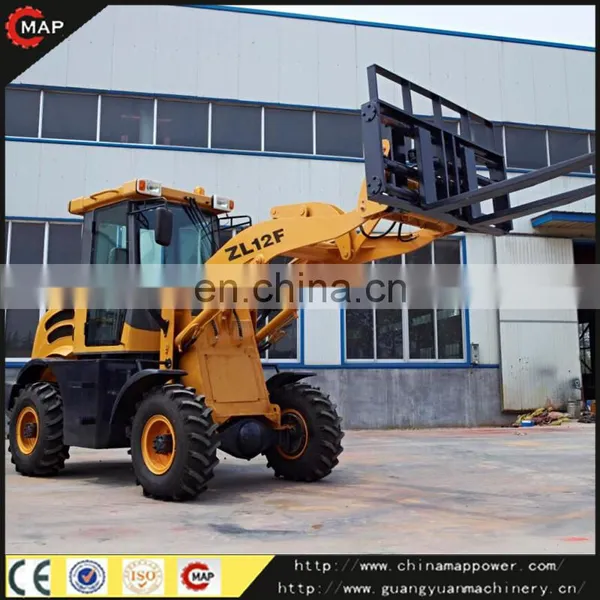 Front Wheel Loaders 1.2ton Factory Machine Small Wheelloader--Export for Sale!!! photo-4